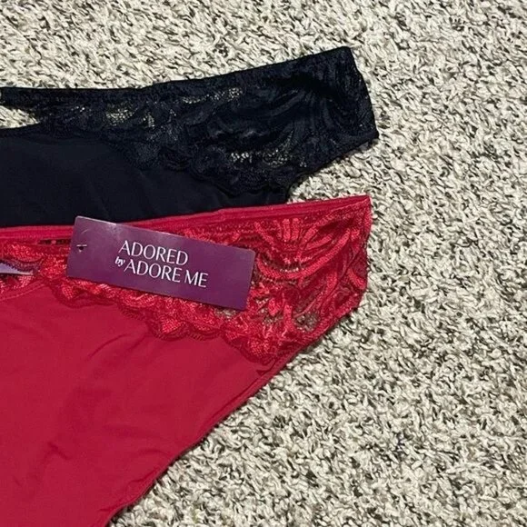 Adored by Adore Me Women’s Layla Thong Underwear, 2-Pack Size 3X | New - Picture 3 of 9